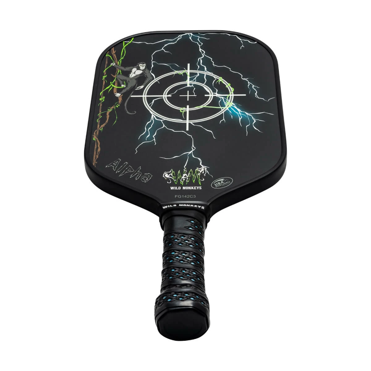 Wild Monkeys Alpha Middleweight Composite Pickleball Paddle - Image 9